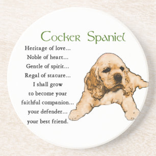 CockerspanielSpanielarv av kärlek Underlägg