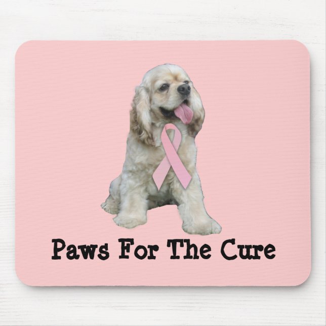 CockerspanielSpanielbröstcancer Mousepad Musmatta (Framsidan)