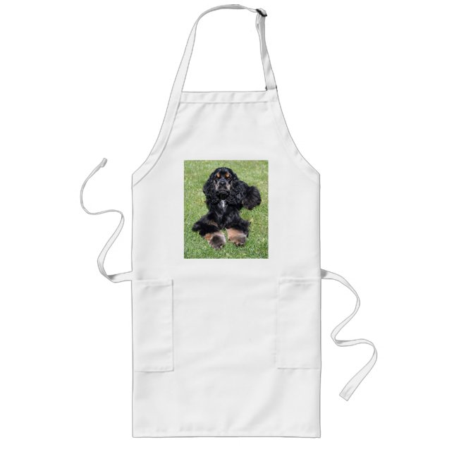 CockerspanielSpanielfoto Långt Förkläde (Framsidan)