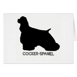 CockerspanielSpanielkort Hälsningskort