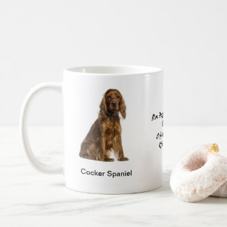 CockerspanielSpanielmugg - med två bilder och ett Kaffemugg