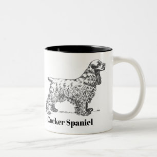 CockerspanielSpanielmugg Två-Tonad Mugg