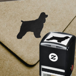 CockerspanielSpanielSilhouette Självfärgande Stämpel