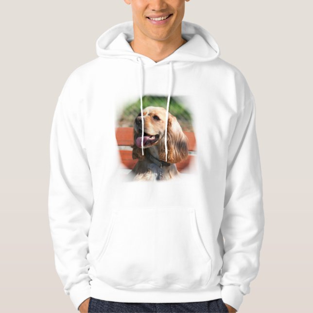 CockerspanielSpanieltröja Sweatshirt Med Luva (Framsida)