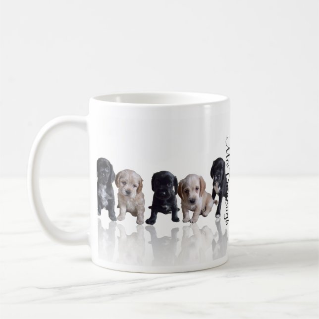 CockerspanielSpanielvalpar Kaffemugg (Vänster)