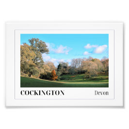 Cockington Land Park, Torquay, Devon Fototryck