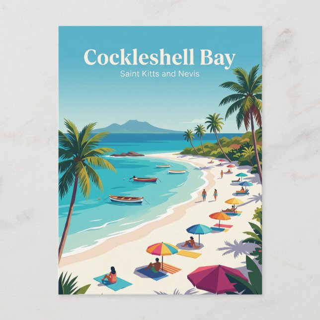 Cockleshell Bay Saint Kitts och Nevis Vykort (Framsida)