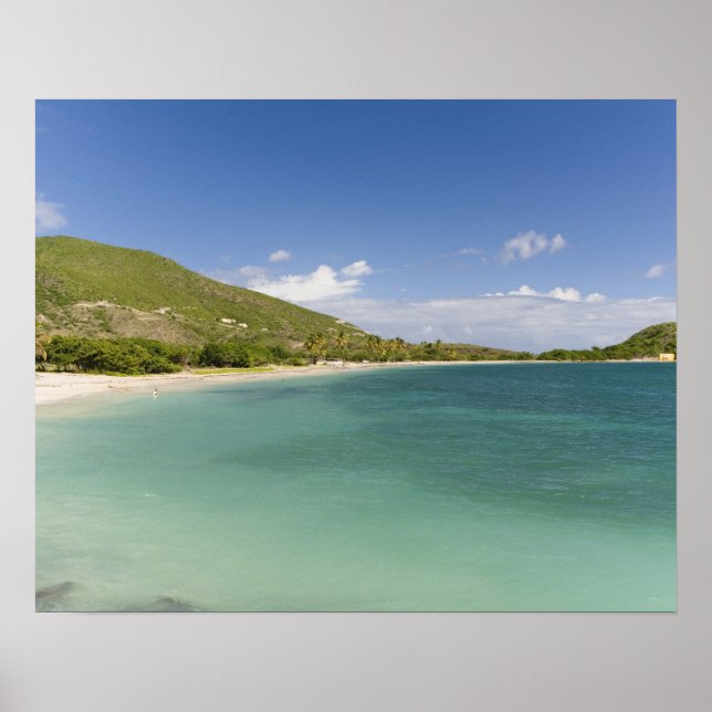 Cockleshell Bay, sydostlig peninsula, St Kitts Poster (Framsidan)