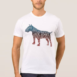 Cockney Bull Terrier Typography T-shirt