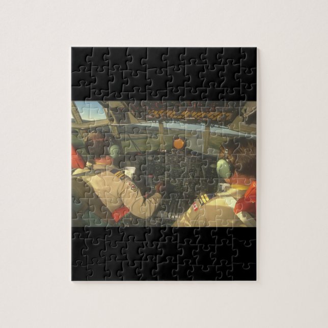 Cockpit av flygplan för C-130 Hercules_Military Pussel (Vertikal)