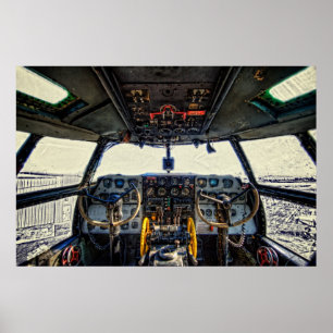 Cockpit C-46 Poster