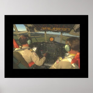 Cockpit för C-130 Hercules_Military Aircraft Poster