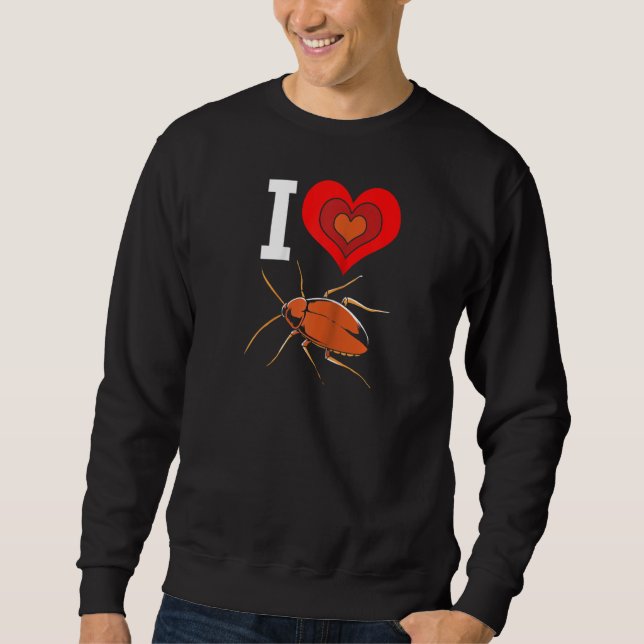 Cockroach Kärlek Raglan Lång Ärmad Tröja (Framsida)