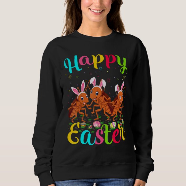 Cockroach Påskägg Bunny Cockroach Glad påsk T Shirt (Framsida)