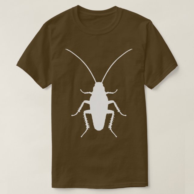 Cockroach Roach Insekt Entomolog T Shirt (Design framsida)