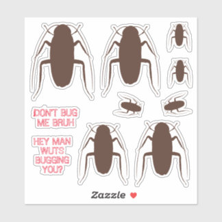 Cockroacher insekt kryp personlig klistermärken