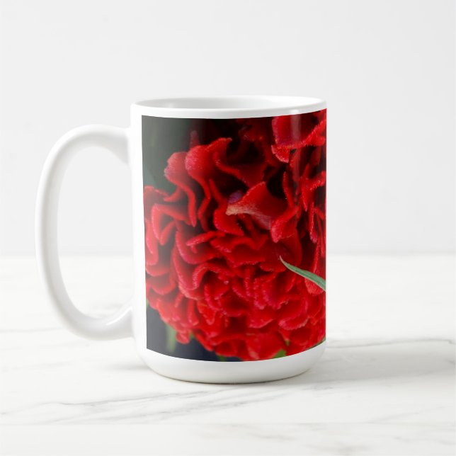 Cockscomb Streper över Saker på en Kaffemugg (Vänster)