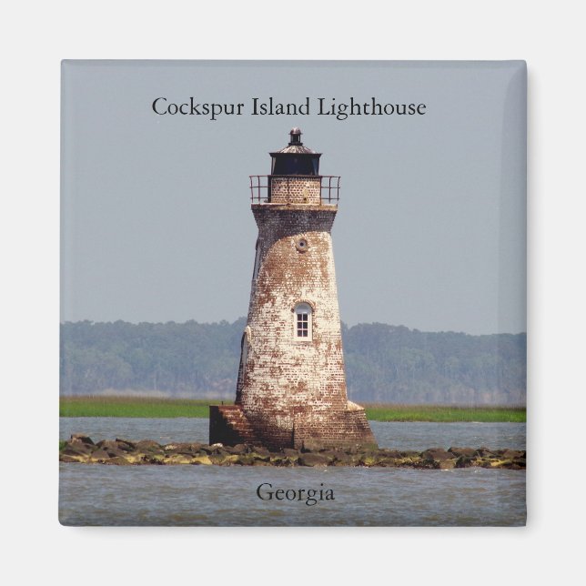 Cockspur Island Lighthouse magnet (Framsidan)