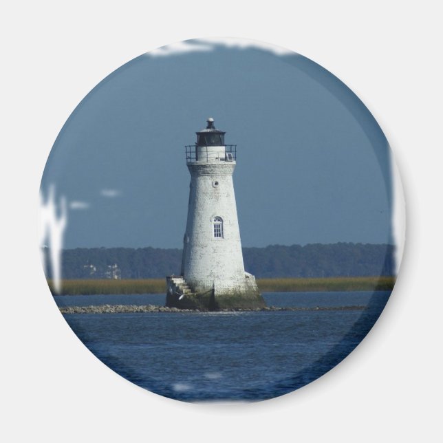 Cockspur Island Lighthouse Magnet (Framsidan)