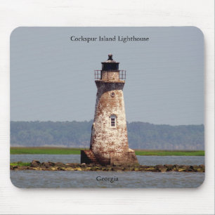 Cockspur Island Lighthouse mousepad Musmatta