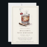 Cocktail 50:e Födelsedagsfest inbjudan<br><div class="desc">Cocktail 50:e Födelsedagsfest inbjudan - 50:e Födelsedagsfest inbjudan - Classic Masculine Stil Celebrate i stil med en djärv och tidlös inbjudan som passar för en särskiljande man. Den här 40:e födelsedagspartiinbjudan innehåller en sofistikerad, gammaldags cocktail på sten, kompletterad med en upplyst cigarr, som fångar kärnan av raffinerad manlighet. På kortets...</div>
