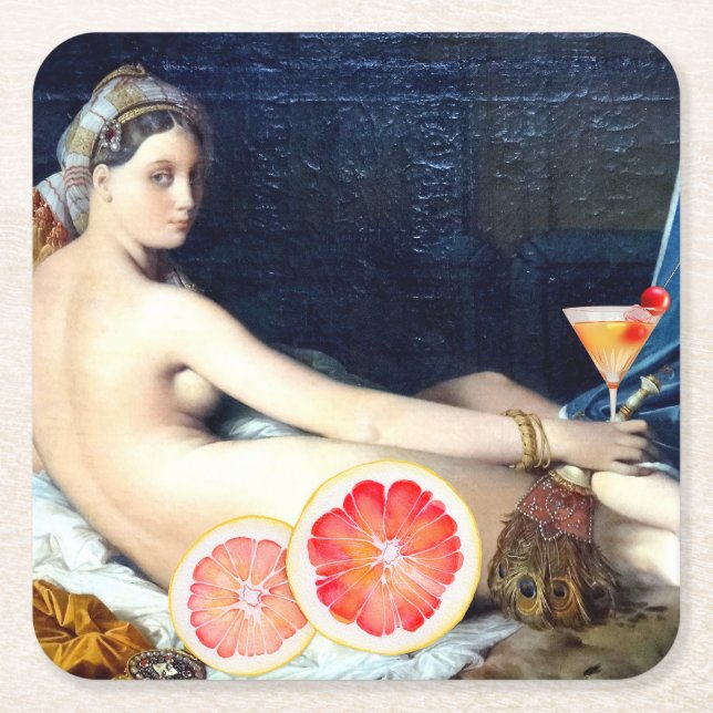 Cocktail al la Grande Underlägg Papper Kvadrat (Framsidan)