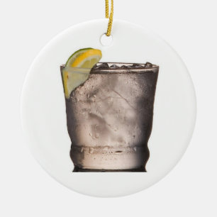 "COCKTAIL ÄLSKARE får" CHRISTMAS ORNATION Julgransprydnad Keramik