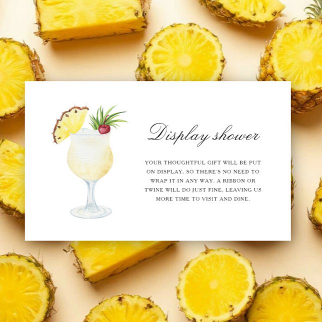 Cocktail Ananas - Display dusch  Tilläggskort (Skapare uppladdad)