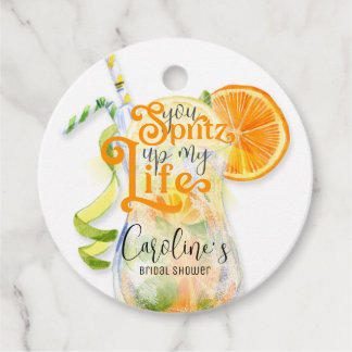 Cocktail Aperol Spritz Italiensk Stil Bröllopsfest Gåvor Etiketter