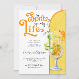 Cocktail Aperol Spritz Italienska Stil-Möhippan Inbjudningar