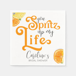 Cocktail Aperol Spritz Italienska Stil-Möhippan Pappersservett