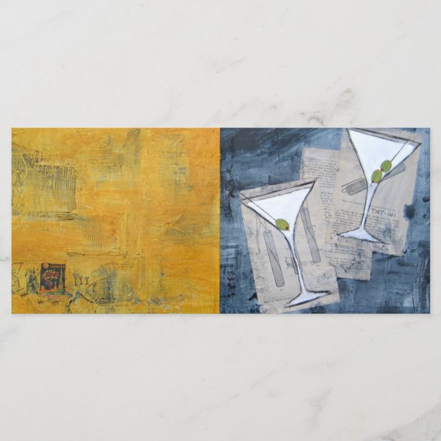 Cocktail Art-gruppinbjudan (Framsida)