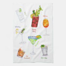 Cocktail Art Pub Towel