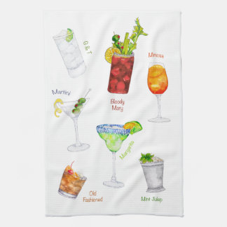 Cocktail Art Pub Towel Kökshandduk