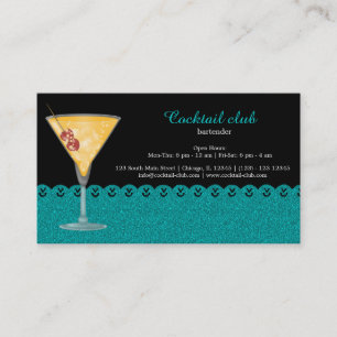 Cocktail-bartender Visitkort