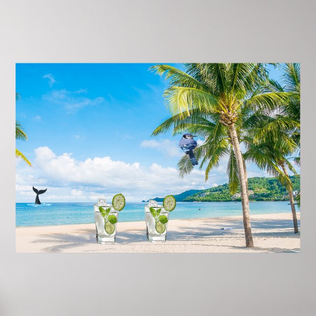 Cocktail Beach Poster (Framsidan)