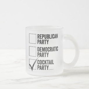 Cocktail-bestruket glaskaffe Party Mugg