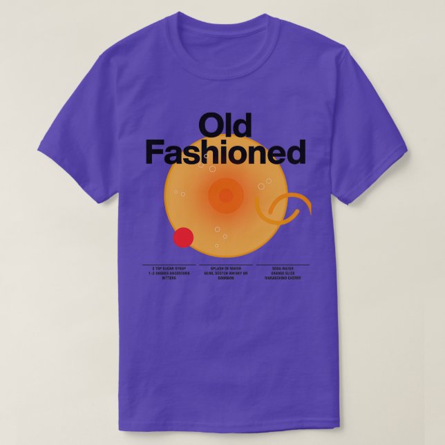 Cocktail-blandning för huset pub quotOld Fashio T Shirt (Design framsida)