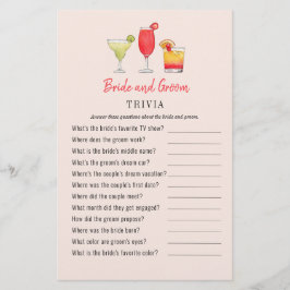 Cocktail Bride and Groom dusch Trivia-spel