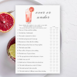 Cocktail Bröllopsdusch - Över eller under spel