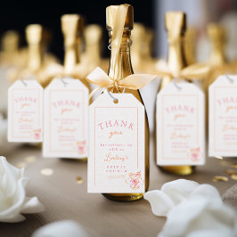 Cocktail Bröllopsdusch Presentetikett