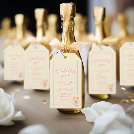 Cocktail Bröllopsdusch Presentetikett