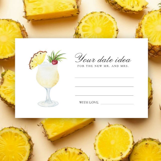 Cocktail Bröllopsfest - Dejtingsidéer Tilläggskort (Skapare uppladdad)