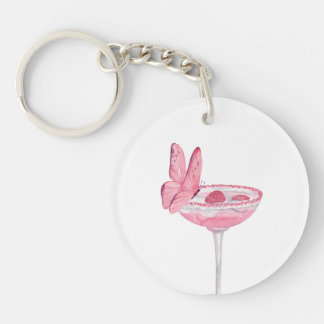 Cocktail Butterfly-nyckelkedja