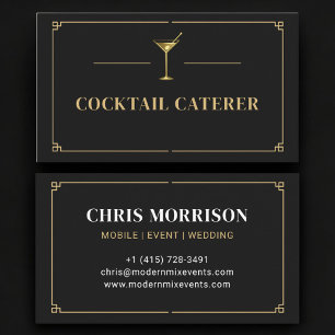 Cocktail Catering Professional Visitkort