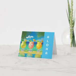 Cocktail Cheer Blue Card Kort