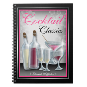 Cocktail Classic - Beverage Recipe-anteckningsbok Anteckningsbok Med Spiral