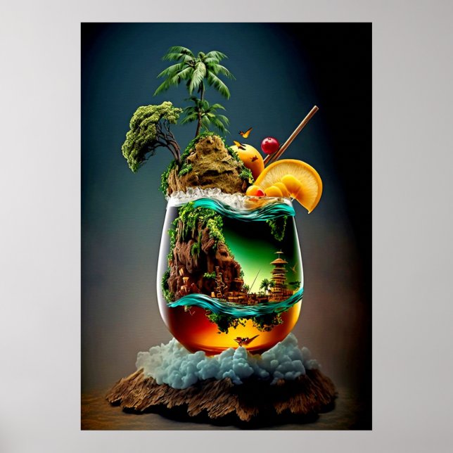 Cocktail Colorful Poster (Framsidan)