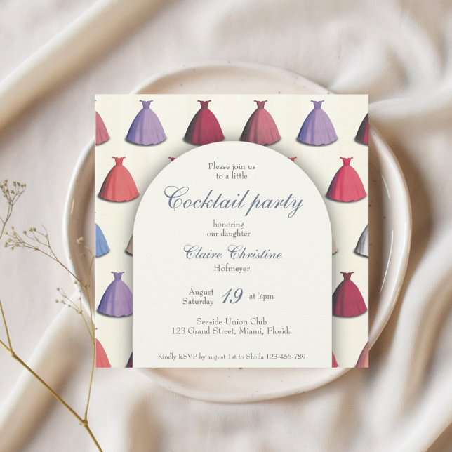 Cocktail debutante Quinceañera-partiinbjudan Inbjudningar (Skapare uppladdad)