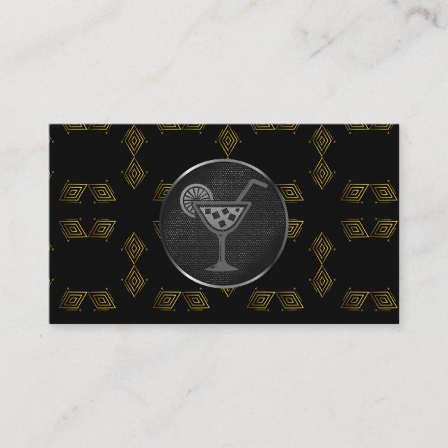 Cocktail Drink | Bartender | Restaurang Visitkort (Framsida)